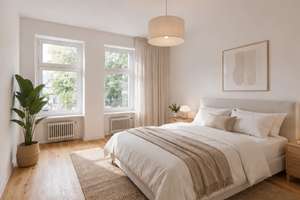 3-Zimmer-Altbauwohnung mit Eichenparkettboden