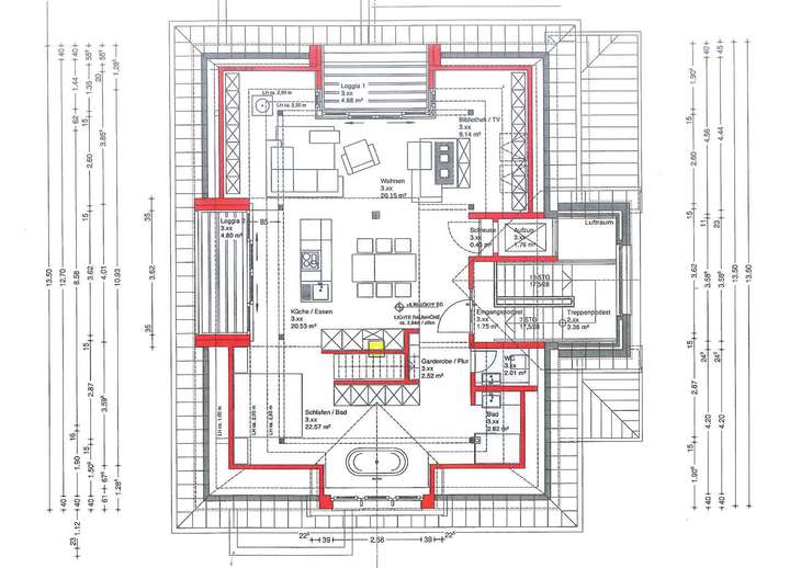 Grundriss Dachgeschoss - Pl...