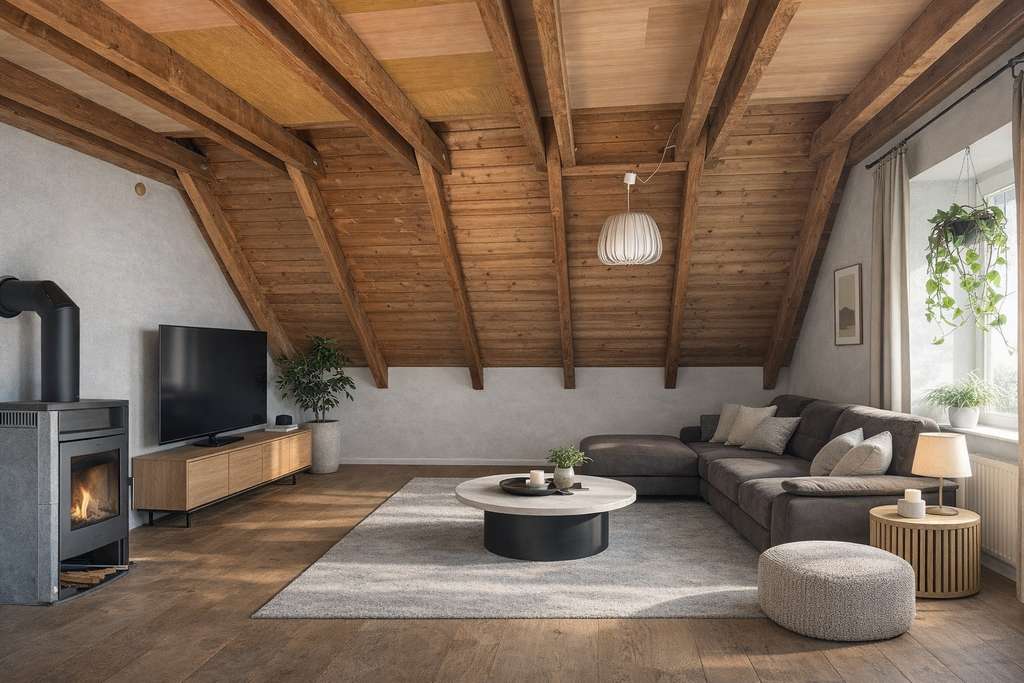 Immobilie in Fraunberg - Wohnen mit Charakter: Dachgeschosswohnung ruhig gelegen mit extra Raum - Bild 1