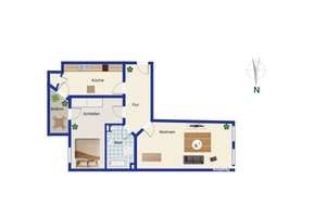Wunderschönes Gohlis - vermietete stilvolle 2-Zimmer-Denkmalwohnung mit Ostbalkon in Leipzig – 4157 Gohlis-Mitte, Leipzig – Vorschaubild 8