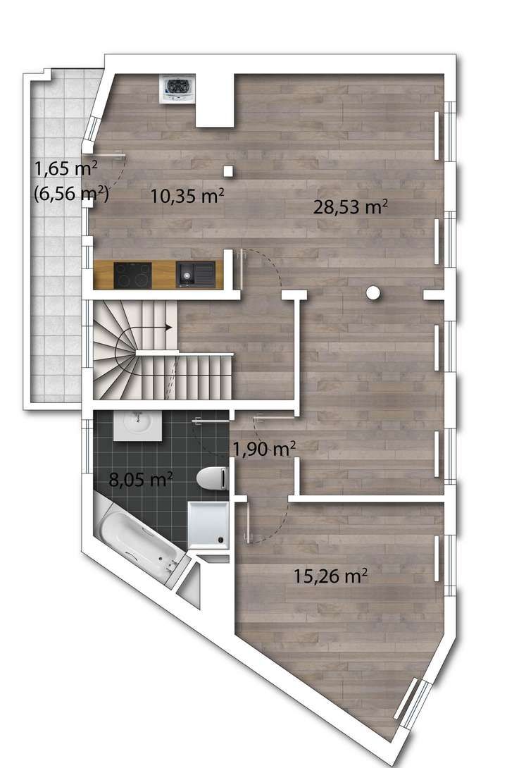 Grundriss 2.Obergeschoss