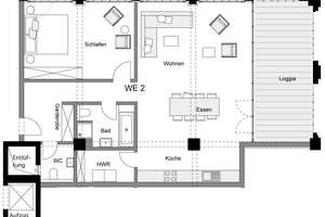 Stilvolle Loftwohnung mit Loggia – Denkmalarchitektur mit urbanem Charakter – Die vollständige Adresse der Immobilie erhältst du vom Anbieter., 47805 Dießem/Lehmheide, Krefeld – Vorschaubild 8