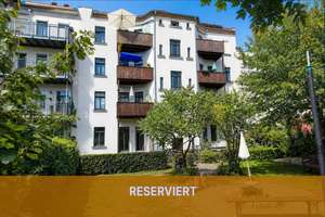 RESERVIERT: Wohnen am Stadtteilpark Plagwitz * provisionsfreie 3-Raumwohnung * Balkon * Stuck * ruhi