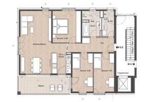 Großzügiger Erstbezug mit Balkon und Naturanbindung – Thaerstraße 3, 65193 Nordost, Wiesbaden – Vorschaubild 2