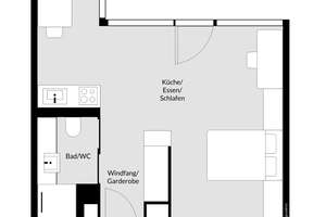 Am Olympiapark - Hell. Modern. Möbliert. - Funktionelles Apartment im Olympia-Tower! – Die vollständige Adresse der Immobilie erhältst du vom Anbieter., 80809 Am Riesenfeld, München – Vorschaubild 9