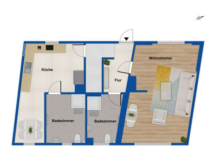 Grundriss EG Haus Nr. 6a