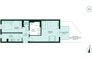 Erdgeschosswohnung mit Terrasse und eigenem Gartenanteil – Lichtenrader Damm 237, 12305 Lichtenrade, Berlin – Vorschaubild 7