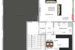 Große, sanierte Maisonette-Wohnung in der Duisburger Innenstadt von privat zu vermieten – Claubergstraße 26, 47051 Dellviertel, Duisburg – Vorschaubild 2