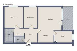Großzügige 3 ½-Zimmer-Wohnung mit Südbalkon und Stellplatz – Die vollständige Adresse der Immobilie erhältst du vom Anbieter., 70619 Riedenberg, Stuttgart – Vorschaubild 10