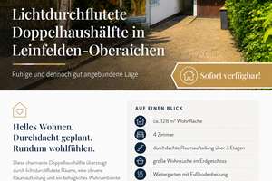 - Doppelhaushälfte mit Wintergarten & Garage -