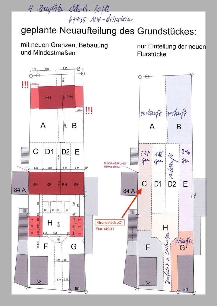 Grundstück „C“ (links)