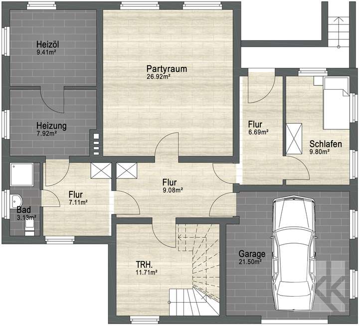 Grundriss Kellergeschoss