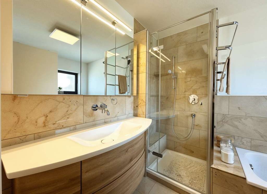 Immobilie in Münster (Hessen) - Großzügiges Wohnhaus mit Einliegerwohnung, Indoor-Schwimmbad & traumhaftem Garten - Bild 4