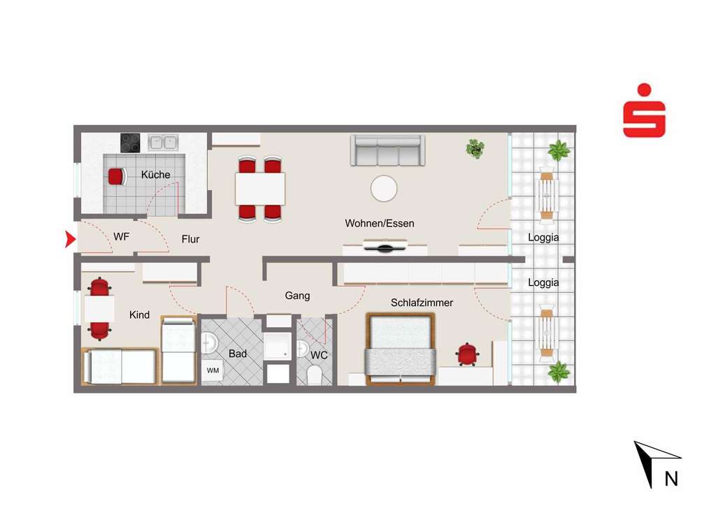 Immobilie in Riedenburg - Top gepflegte 3-Zimmerwohnung in Riedenburg/Gleislhof                               - Bild 1