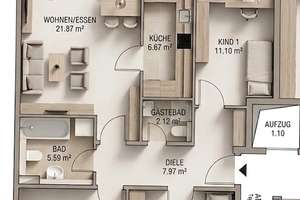 Elegante 4-Zimmer Wohnung mit Balkon im 2. OG in München-Schwanthalerhöhe – August-Kühn-Straße 10, 80339 Schwanthalerhöhe (Ortsteil), München – Vorschaubild 17