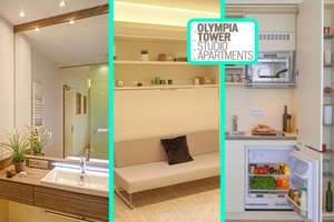 SAM - OLYMPIA TOWER: Fantastisches Studio: Prime Location | WLAN | Concierge | Fitness | Strom