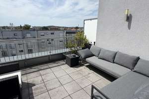 Exklusives möbliertes Penthouse mit großer Dachterrasse in der Fürther Südstadt