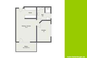 Moderne 2-Zimmerwohnung mit Küche, Balkon und Tiefgarage in Mailing – Die vollständige Adresse der Immobilie erhältst du vom Anbieter., 85055 Mailing, Ingolstadt – Vorschaubild 8