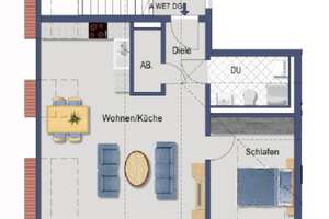 Neuwertige 2-Zimmer-Dachgeschosswohnung mit Balkon und Einbauküche ab 01.12.2026  frei – 40625 Gerresheim, Düsseldorf – Vorschaubild 10