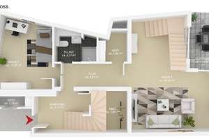 Schöne Wohnung über 2 Ebenen im Bremer Viertel – Die vollständige Adresse der Immobilie erhältst du vom Anbieter., 28203 Steintor, Bremen – Vorschaubild 11