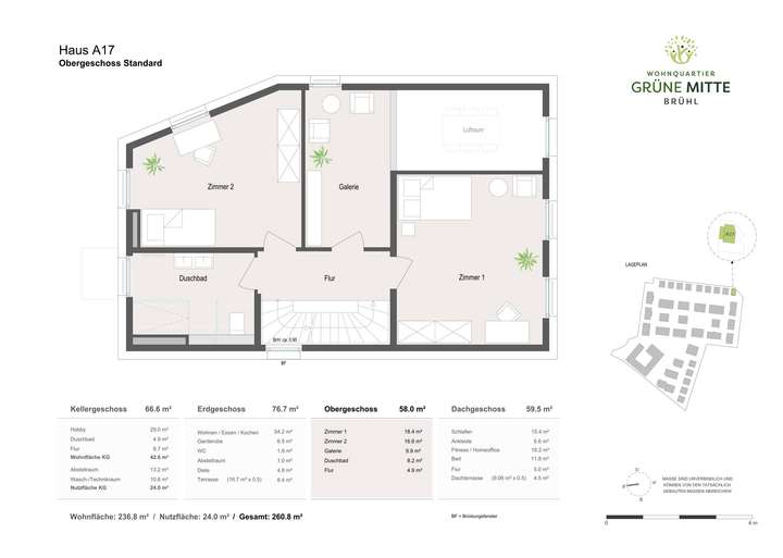 Obergeschoss mit Galerie