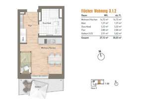 Charmantes 1-Zimmer-Appartement nahe der Highlight Towers – urbanes Wohnen in attraktiver Top-Lage! – Frankfurter Ring 184, 80807 Neufreimann, München – Vorschaubild 6