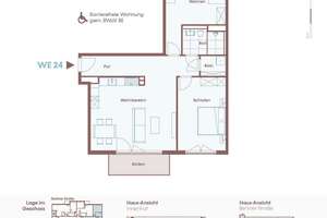 Neubau Berlin | Barrierefreie 3-Zimmer-Wohnung mit Balkon – Berliner Straße 160, 10715 Wilmersdorf, Berlin – Vorschaubild 7