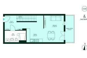 Maisonettewohnung mit Balkon und Dachterrasse sowie zwei Bädern – Lilli-Marx-Straße 2, 40597 Benrath, Düsseldorf – Vorschaubild 11