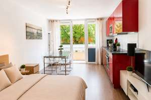 Möbilierte 1-Zimmer Wohnung  in Bogenhausen – Fritz-Meyer-Weg 55, 81925 Oberföhring, München – Vorschaubild 1