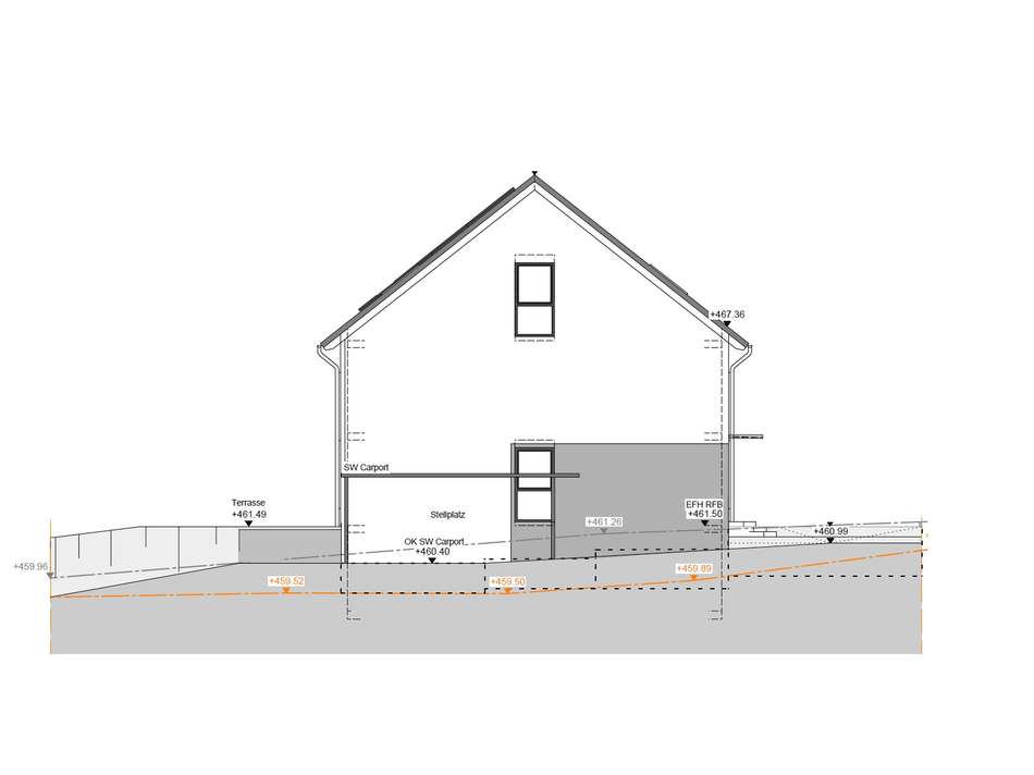 Giebelseite - Ansicht - Haus 5