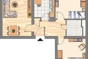 Bequem mit dem Aufzug ins 6. OG: tolle 3-Zimmer-Wohnung mit kleinem Balkon in Hagen Zentrum – Emilienplatz 2, 58097 Mittelstadt, Hagen – Vorschaubild 3