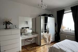 Zooparkblick vom Balkon im Dachgeschoss / 2 Zimmer-Wohnung – Brehmstrasse 2, 40239 Düsseltal, Düsseldorf – Vorschaubild 5
