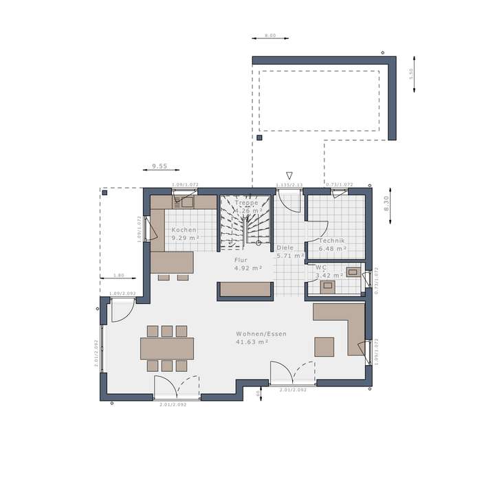 Grundriss Erdgeschoss