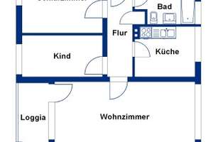 Bequem wohnen im Erdgeschoss – 3 Zimmer mit Loggia in Detmerode – Klausenerstr. 2, 38444 Detmerode, Wolfsburg – Vorschaubild 4