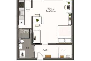 MEIN BERLIN MEIN RÜCKZUGSORT - tolles Apartment, Blick ins Grüne, Nähe Kudamm, Berlin-Wilmersdorf – Die vollständige Adresse der Immobilie erhältst du vom Anbieter., 10717 Wilmersdorf, Berlin – Vorschaubild 5