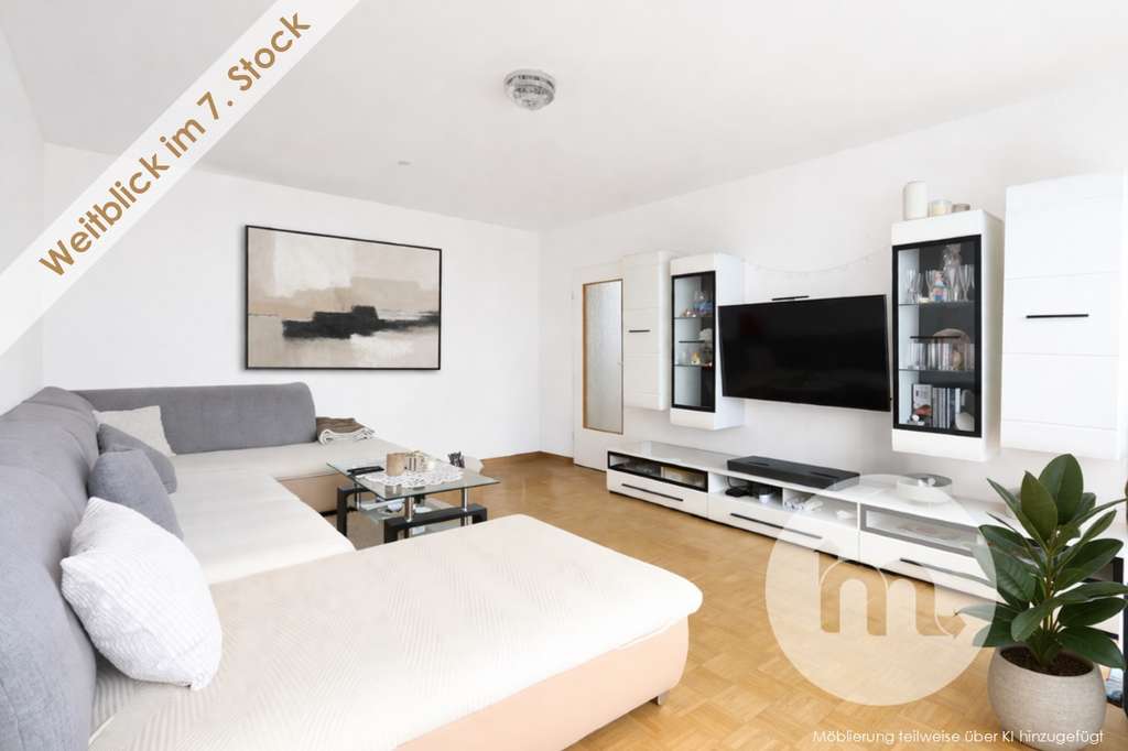 Immobilie in Germering - 🌇✨ Lichtdurchflutet & hoch gelegen: Loggia mit weitem Ausblick - Bild 0