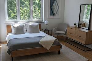 *prov.frei* - schön geschnittene freie 2 Zi. München, Parkett neu, SW-Balkon, 1.OG – Bautzener Str. 32, 80997 Moosach-Bahnhof, München – Vorschaubild 2
