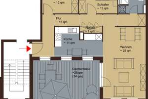 TRAUMHAFTE PENTHOUSEWOHNUNG! 3 Zimmer, offener Wohn-/Essbereich, riesige Dachterrasse! – Fasanenweg 43, 22851 Norderstedt – Vorschaubild 8