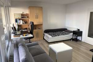 Möblierte 1-Zi.-Whg mit großer Südterasse, EBK, TG-Stellplatz nahe Uni – Haid-und-Neu-Straße 12, 76131 Oststadt, Karlsruhe – Vorschaubild 2