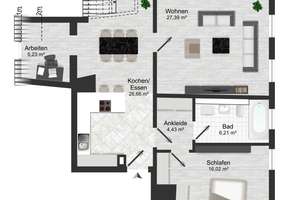 Altstadtjuwel nahe der Steinernen Brücke - Attraktive 3,5-Zimmer-Eigentumswohnung in Regensburg – Die vollständige Adresse der Immobilie erhältst du vom Anbieter., 93047 Innenstadt, Regensburg – Vorschaubild 15