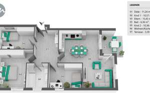 Solide vermietete 4-Zimmer-Wohnung in München-Waldperlach – Balkon, Keller & Tiefgarage – Die vollständige Adresse der Immobilie erhältst du vom Anbieter., 81739 Waldperlach, München – Vorschaubild 24