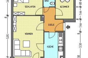 Hier lässt es sich aushalten: praktische 2,5-Zimmer-Wohnung! – Goebelstr. 110, 13627 Charlottenburg-Nord, Berlin – Vorschaubild 2