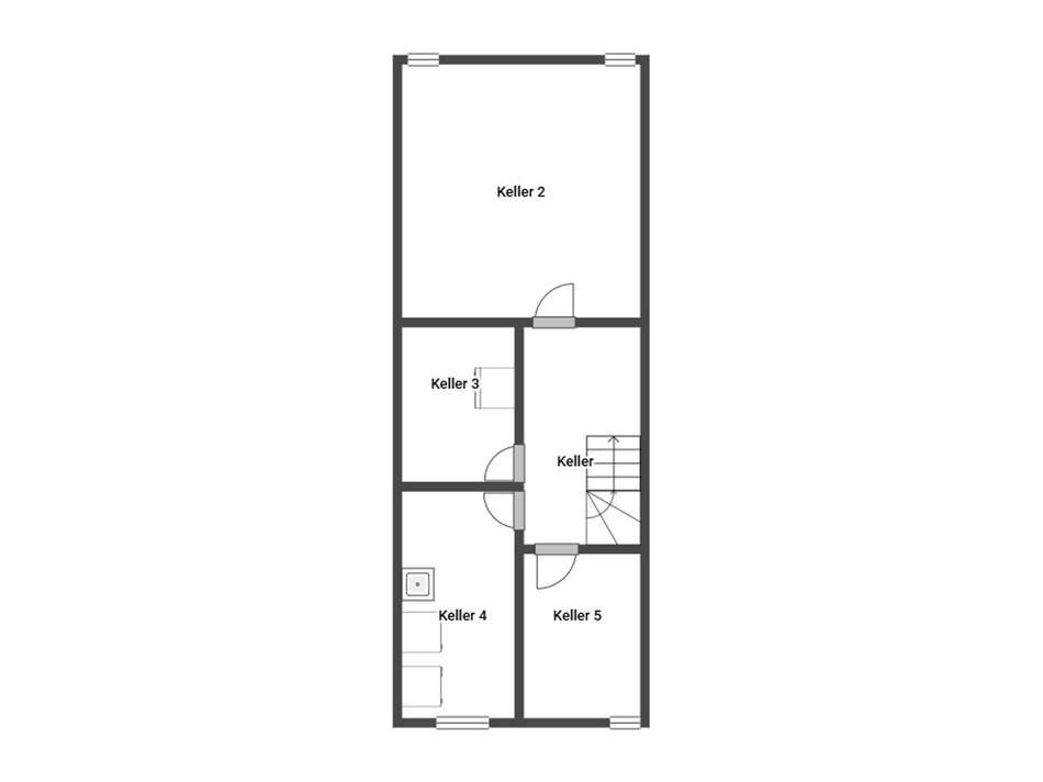 Grundriss Skizze 1. UG