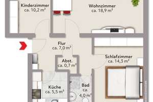 Solide 3-ZKB-Wohnung in einem modernisiertem Mehrfamilienhaus in Bremen-Woltmershausen – Die vollständige Adresse der Immobilie erhältst du vom Anbieter., 28197 Woltmershausen (Ortsteil), Bremen – Vorschaubild 12