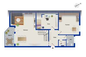 3-Zimmer-Maisonettewohnung mit ca. 95 m² Wohnfläche in grüner Lage von Dortmund-Brechten – Die vollständige Adresse der Immobilie erhältst du vom Anbieter., 44339 Brechten, Dortmund – Vorschaubild 14