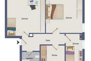 Helle Dachgeschosswohnung in Köln Porz-Zündorf Ruhig & Zentral – Köln – Vorschaubild 20