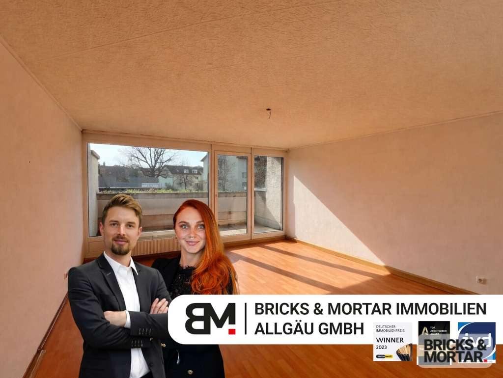 Immobilie in Kempten (Allgäu) - Zentrale 2-Zimmer-Wohnung mit Südbalkon und TG-Stellplatz - Bild 0