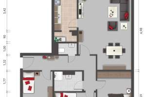 Geräumige 4-Zimmer Wohnung mit Balkon und Tiefgaragenstellplatz im schönen Farmsen-Berne – Die vollständige Adresse der Immobilie erhältst du vom Anbieter., 22159 Farmsen-Berne, Hamburg – Vorschaubild 14