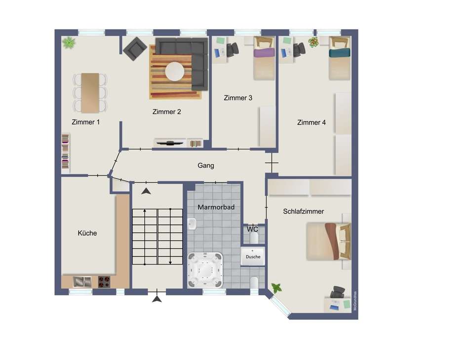 Vorderhaus 1. OG
