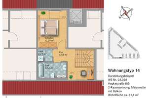 NEU - frei verfügbar ab 07/2026 - Maisonette - Leben in den Seidnitzer Gärten mit Fernblick – Hepkestraße 159, 1277 Tolkewitz/Seidnitz-Nord, Dresden – Vorschaubild 3